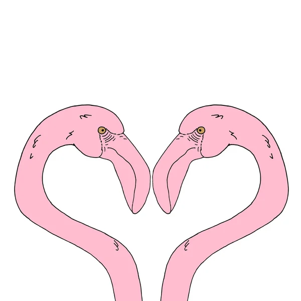Pinkfarbenes Flamingo-Symbol. Flamingo Vektor. Flamingo-Illustration. Flamingo isoliert. Flamingo-Design. Flamingo-Textur. Flamingo-Logo. Flamingo abstrakt. Flamingo-Banner. Flamingo-Plakat. Flamingo-Objekte. — Stockvektor