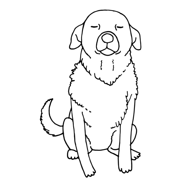 Hund på vit bakgrund. Vektor hund. Hund på vit bakgrund. Vektor hund. Hund illustration. Hund konst. Hund ikonen. Hund vektor. Hund objekt. Hund bild. . Hund grafik. Hund design. Hund affisch. Hund konsistens. Hund tecknad. Hund söt. Hunddjur. — Stock vektor