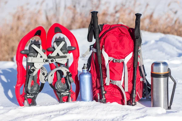 Ausrüstung für die Winterkampagne. — Stockfoto