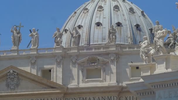 Cúpula de la basílica de San Pedro — Vídeos de Stock