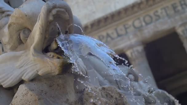 Exterior view of the Pantheon — Stock Video