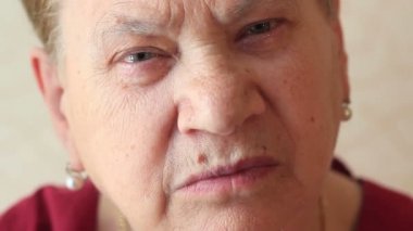 Serious Senior woman