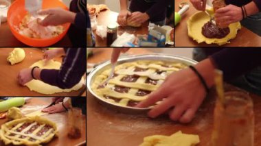 Fındıklı pasta hazırlanması