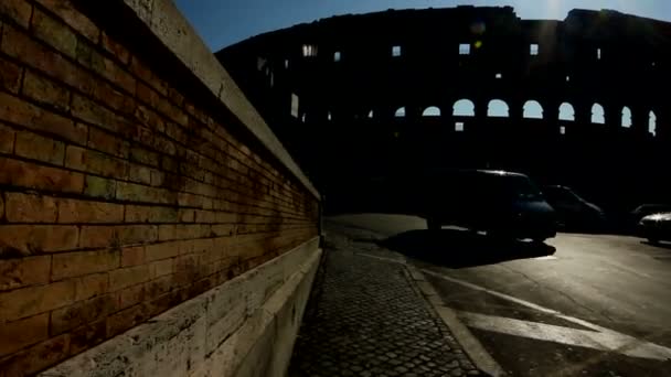 Koloseum v Římě, Itálie — Stock video