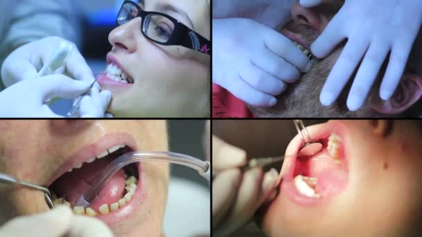 Zahnarzt arbeitet in einer echten Zahnarztpraxis