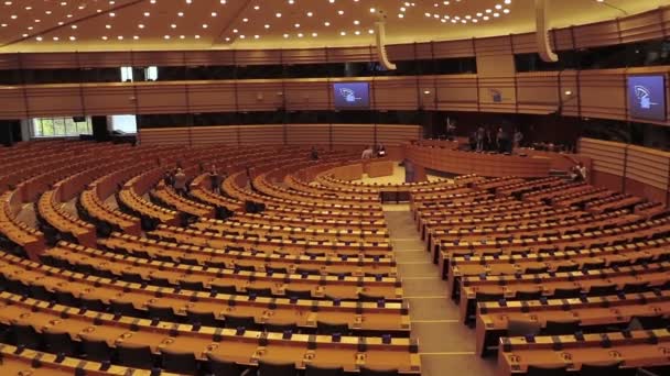 European Parliament, heart of Europe — Stock Video