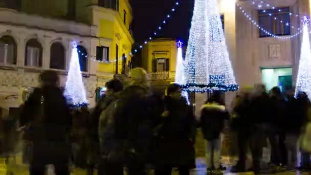 Різдво в місті Matera — стокове відео