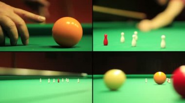 9-pin Bilardo oynayan insanlar