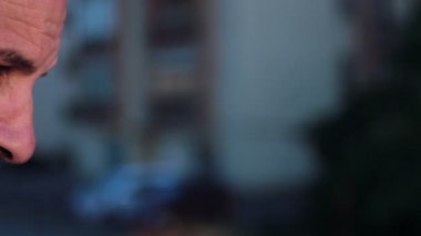 Umutsuz adamın, depresif adam, üzgün bir adam, melankoli adam