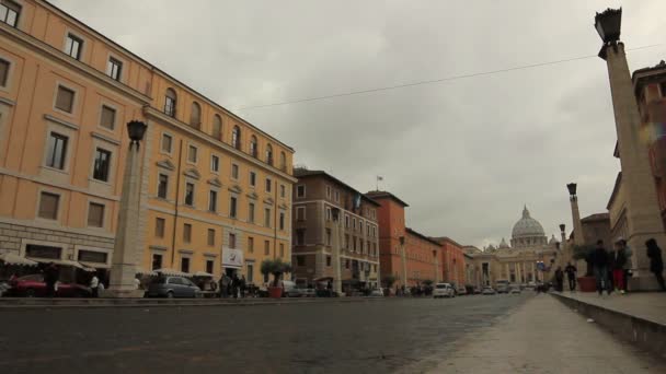 Veduta della Basilica di San Pietro — Video Stock