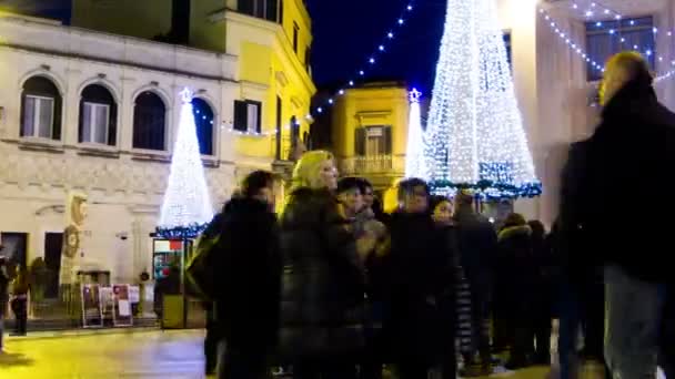 Yılbaşı gecesini Matera — Stok video