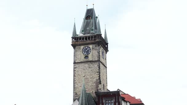 Astronomical clock tower — Stock Video