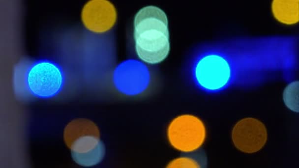 Poliția și luminile orașului — Videoclip de stoc