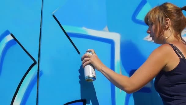 Festival de arte urbano y graffiti — Vídeos de Stock
