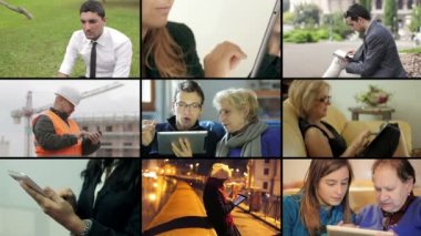 Tüm insanlar kullanma tablet pc - multiscreen