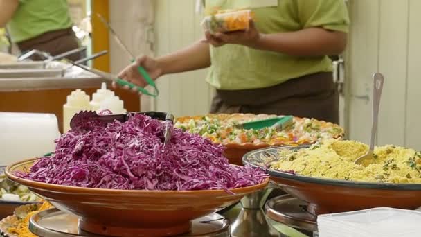 Loja de comida de rua — Vídeo de Stock