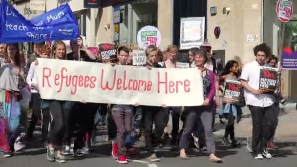 Μαρτίου για την υποδοχή των προσφύγων — Αρχείο Βίντεο