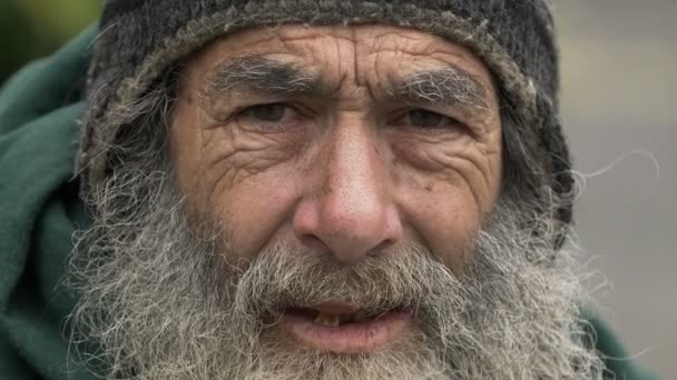 无家可归的旧人 — 图库视频影像