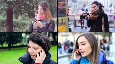Cep telefonu sms yazma e konuşan insanlarla