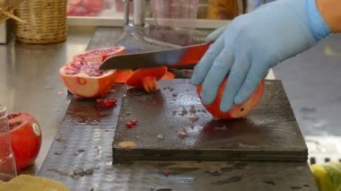 Taze nar suyu sıkma