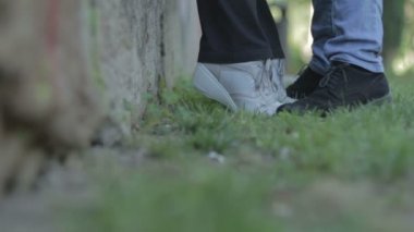 aşk söyledi yürüyerek - lovers - aşk - öp