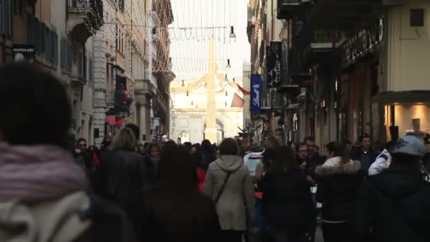 Roma centro da cidade no período de vendas — Vídeo de Stock