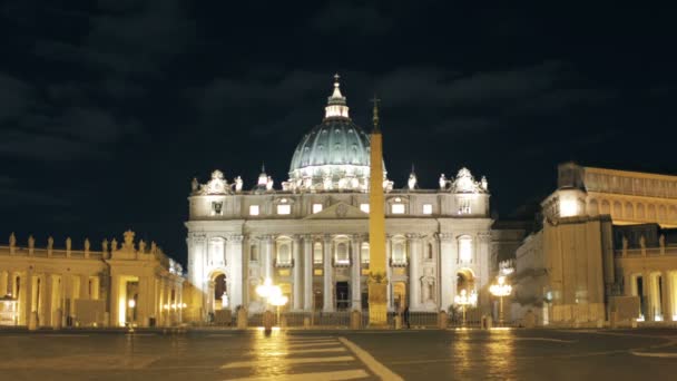St. peter basilica  timelapse — Stock Video