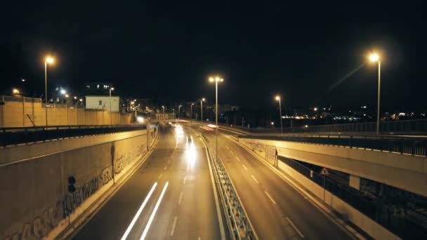 Timelapse autostrady — Wideo stockowe