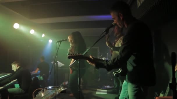 Concerto della band - steadycam — Video Stock