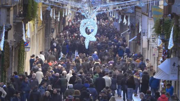 Rome city center in the period of sales — Stock Video