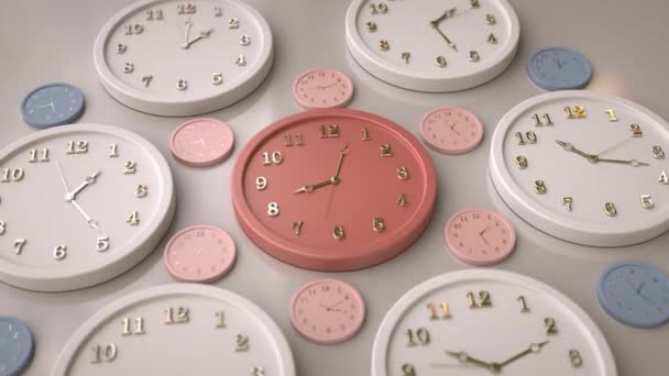 Elegante Time Lapse - Relojes — Vídeo de stock