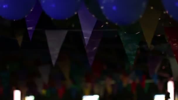 闪烁的迪斯科舞厅灯光 — 图库视频影像