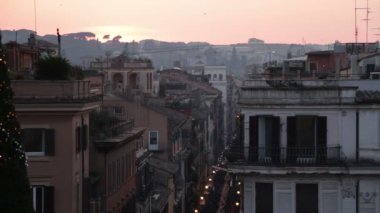 Gün batımı sırasında Roma