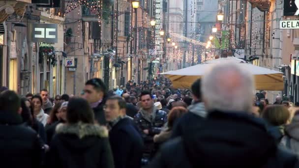 Rome centrum in de periode van de verkoop — Stockvideo