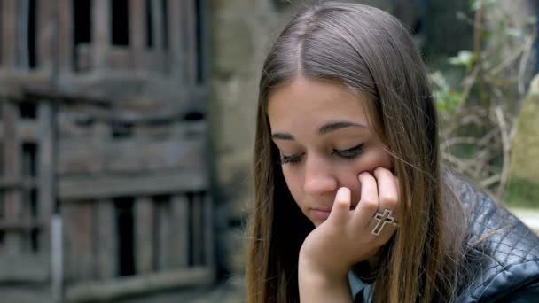 우울증에서 아름 다운 여자 — 비디오