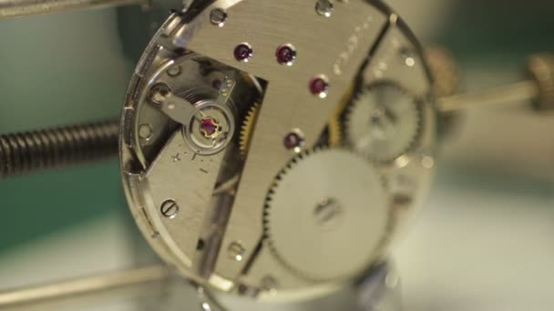 Ingranaggi di un orologio antico — Video Stock