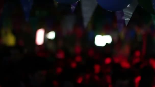 闪烁的迪斯科舞厅灯光 — 图库视频影像