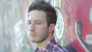 portre depresyon ve cry - üzgün ve depresyonda