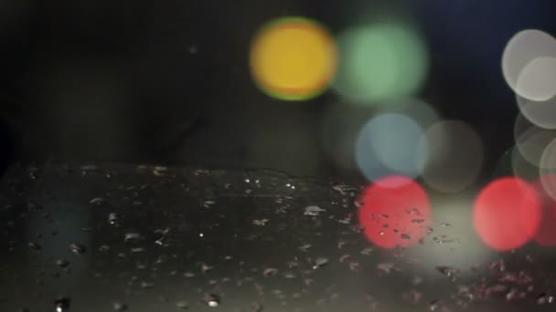 街头的汽车灯 — 图库视频影像