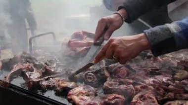 Barbekü ızgara pişirme et