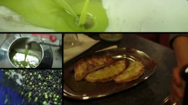 Ekmek zeytin yağı ve yağ Fabrikası ile kompozisyon