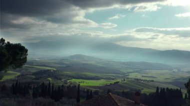 Tuscany kırsal manzara