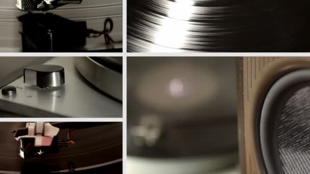 Disco in vinile — Video Stock