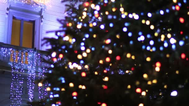 Bela árvore de Natal — Vídeo de Stock