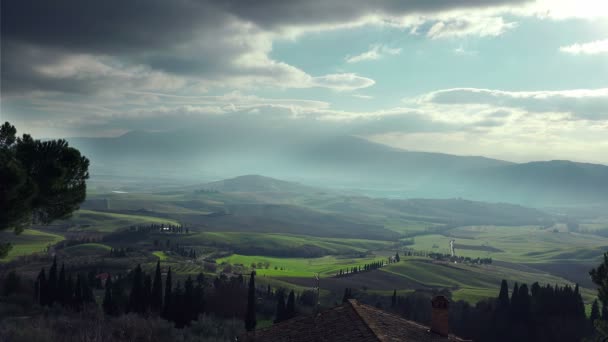 Paisagem rural da Toscana — Vídeo de Stock