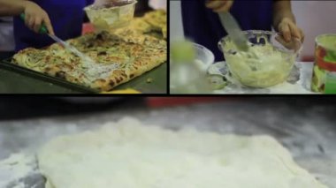 İtalyan Şef pizza hazırlama