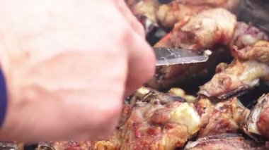 Barbekü ızgara pişirme et