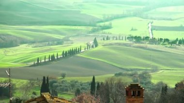 Tuscany kırsal manzara