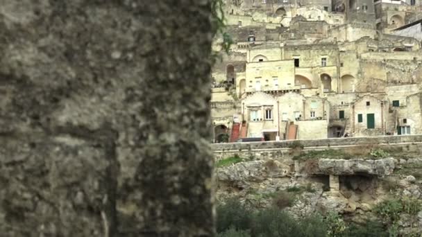 Τοπίο της πόλης Matera — Αρχείο Βίντεο