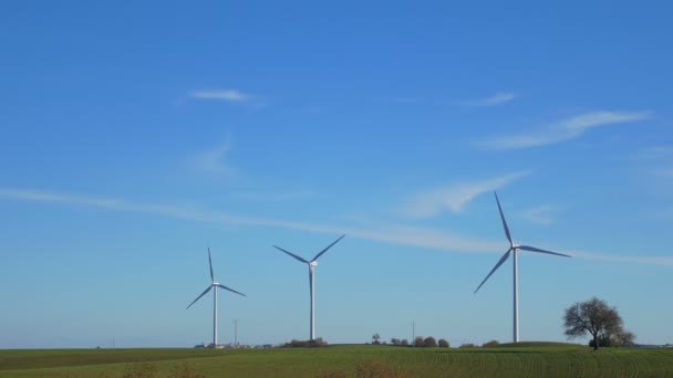 Paysage des éoliennes — Video